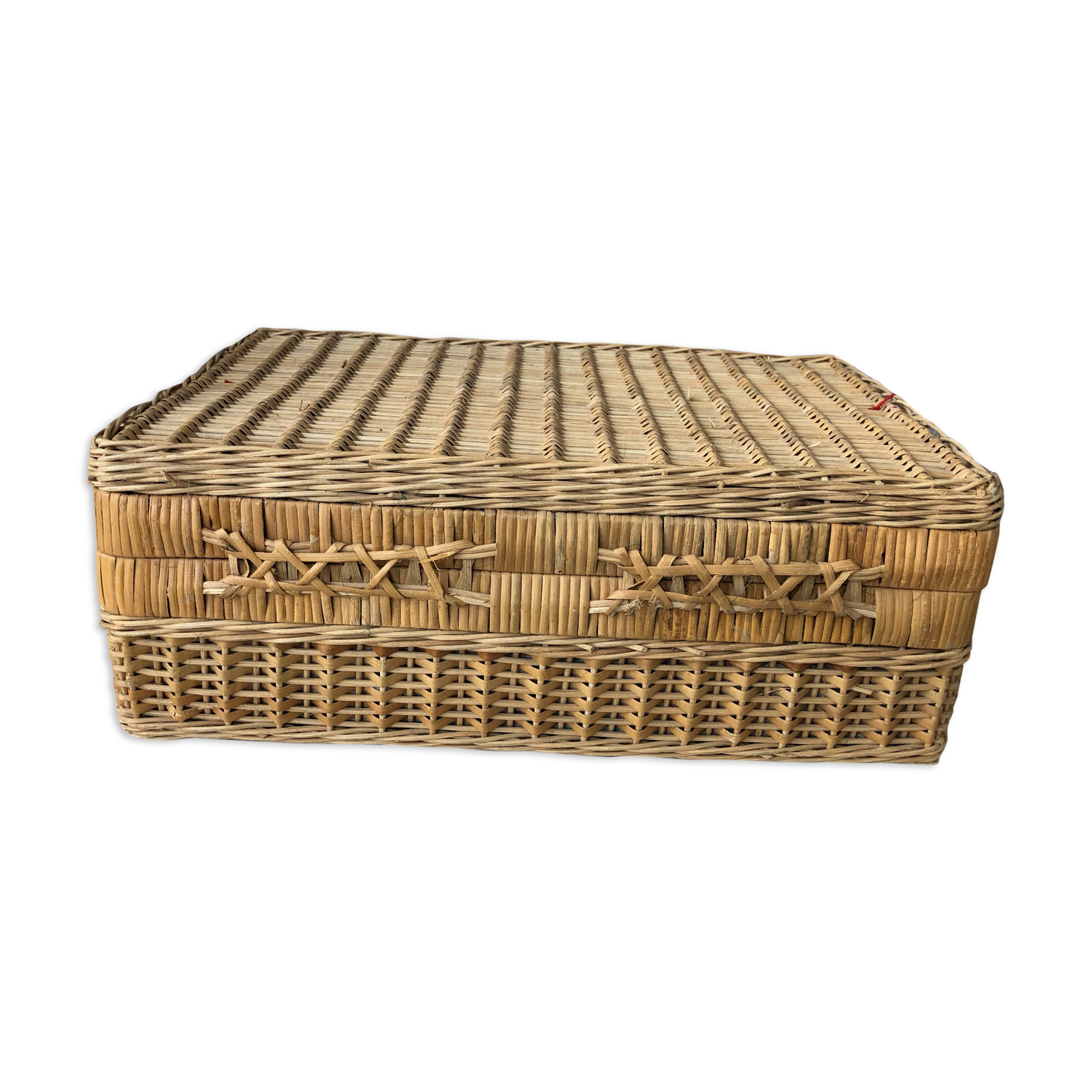 Wicker suitcase