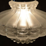 Original Vintage 1960's Lobed Glass Pendant Light