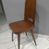 Suite of 4 Chairs by Bistrot Baumann year 1950
