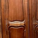 Regency style storage cabinet in solid walnut 20th century