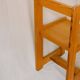 Cubist chair in solid pine - Brutalist style, 1970s