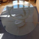 Iron flower table by Maurice Barilone