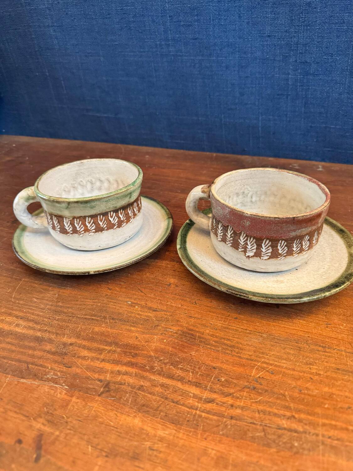 Set of 6 ceramics by the renowned artist Albert Thiry.