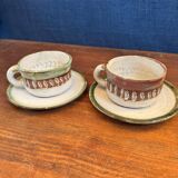 Set of 6 ceramics by the renowned artist Albert Thiry.