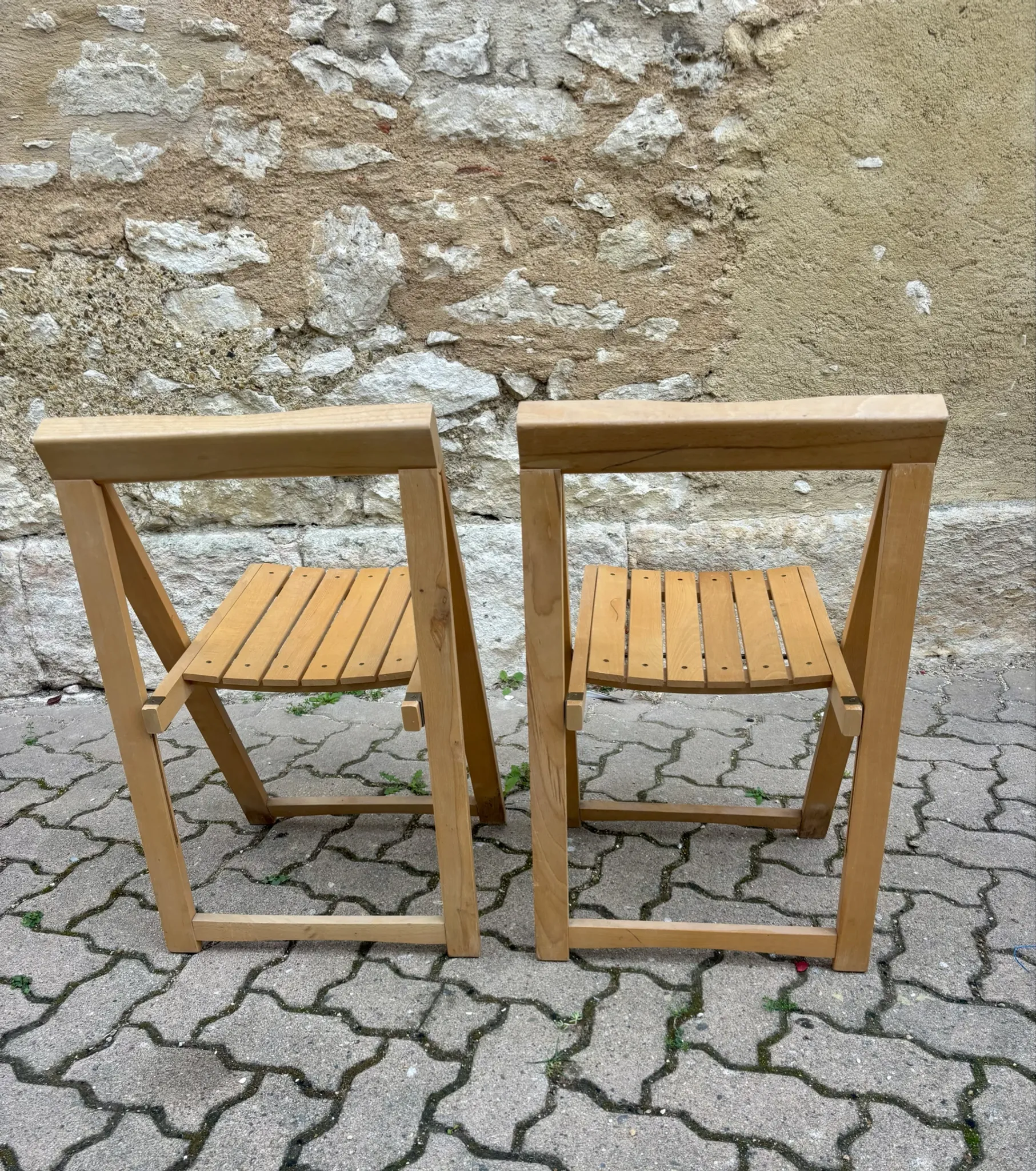 Vintage folding chairs Trieste – Aldo Jacober 1960