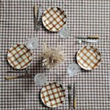 La Redoute x Selency set of 4 brown dessert plates