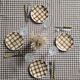La Redoute x Selency set of 4 brown dessert plates