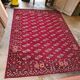 Patterned red carpet