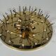 1960s/70s Ceiling Lamp Ernst Palme made of brass and glass, Germany