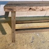 Antique bench in raw wood