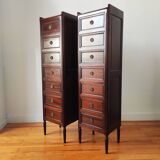 Pair of Louis XVI style chiffoniers