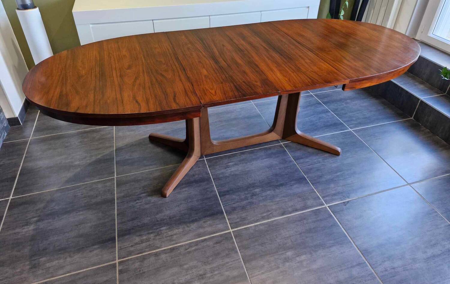 Vintage extendable table Baumann 1970s