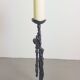 Brutalist Floor Candleholder in Cast Iron, Germany, 1960s