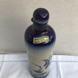 Bouteille grès bleu & gris alsace A. Ehret avec bouchon vintage