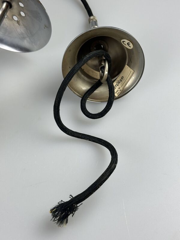 1960s and 1970s Globe Lamp, Hanging Lamp, Glass Ceiling Lamp, Space Age Des