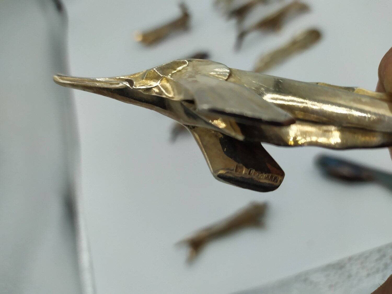 Gallia knife rest set by Luc Lanel for Christofle, 1930s