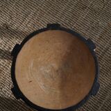 Wabi Sabi tripod stool / Solid wood side table, Scandinavia, 1950s