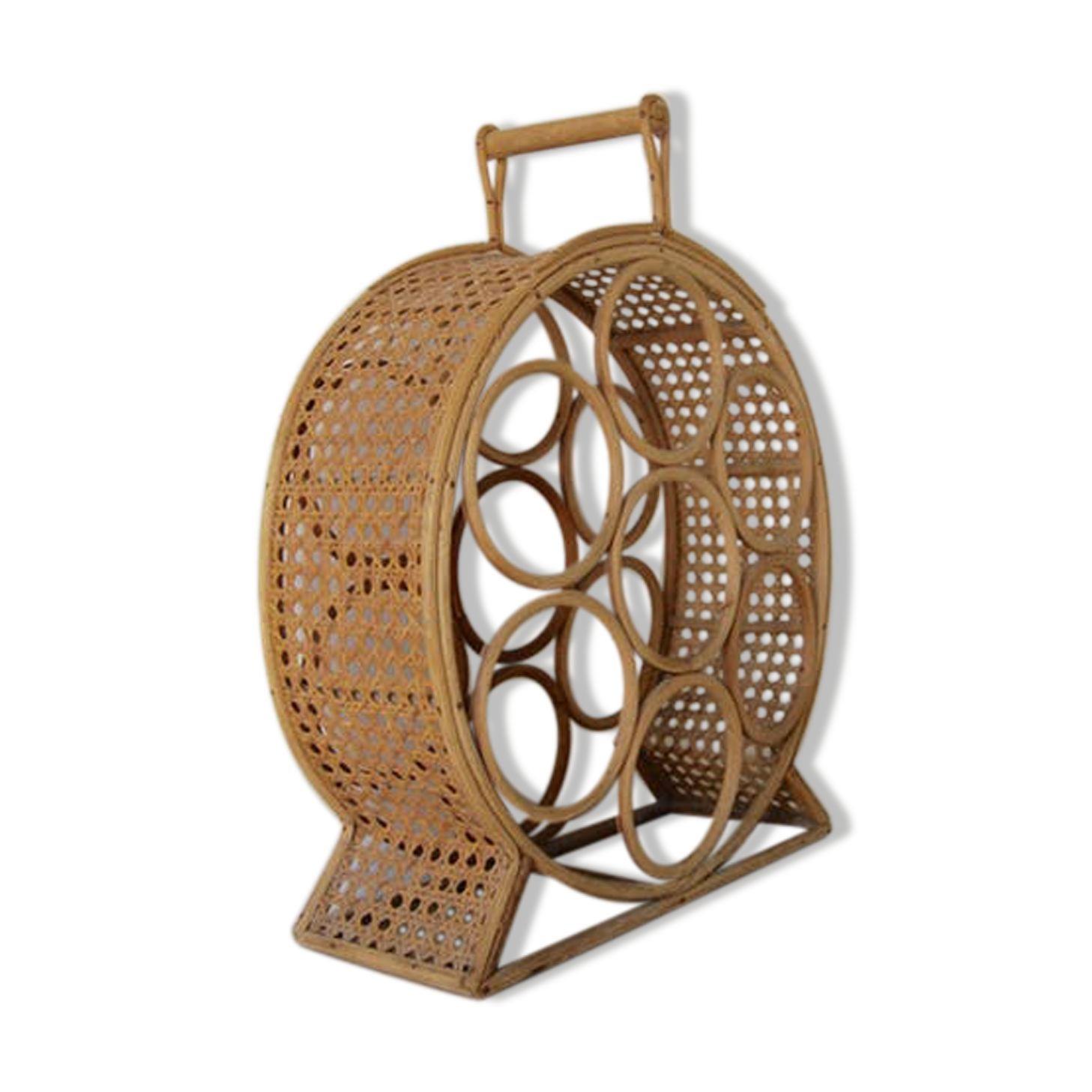 Rattan bottle holders