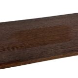 Art Deco wooden wall shelve rack bookshelf in dark wood minimalist