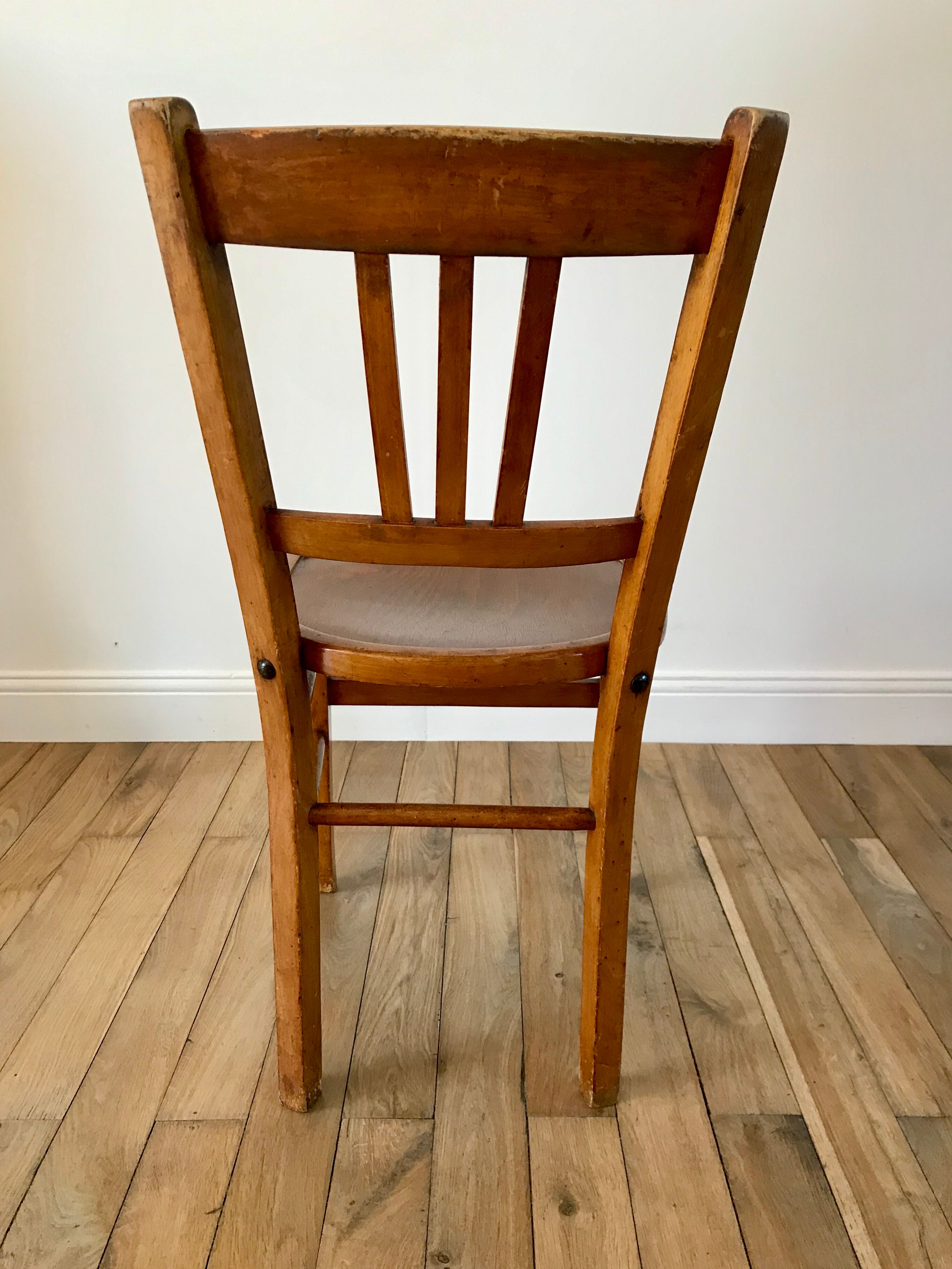 Trio de chaises bistrot Luterma années 50