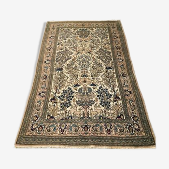 Tapis persan ancien ghoum djafahi 1950 165x250cm