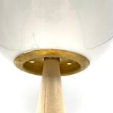 Conic parchment and brass table lamp, France 1960