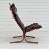 1960’s, Norwegian design, "Siesta" lounge chair by Ingmar Relling, leather, bentwood.