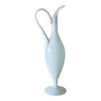 White opaline ewer