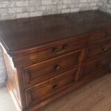 Chest of drawers with 4 drawers in cherry wood