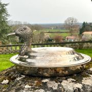 Duck Serving Platter – Vintage French EPNS Silver Plated Game Dish