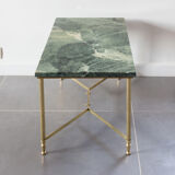 Green marble coffee table