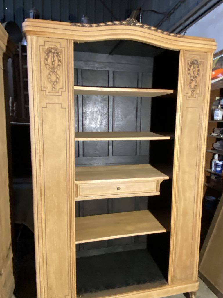 Sideboard, raw wood bookcase
