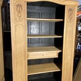 Dresser, bookcase in raw wood