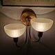 Vintage wall lamp Steinhauer gold, eighties
