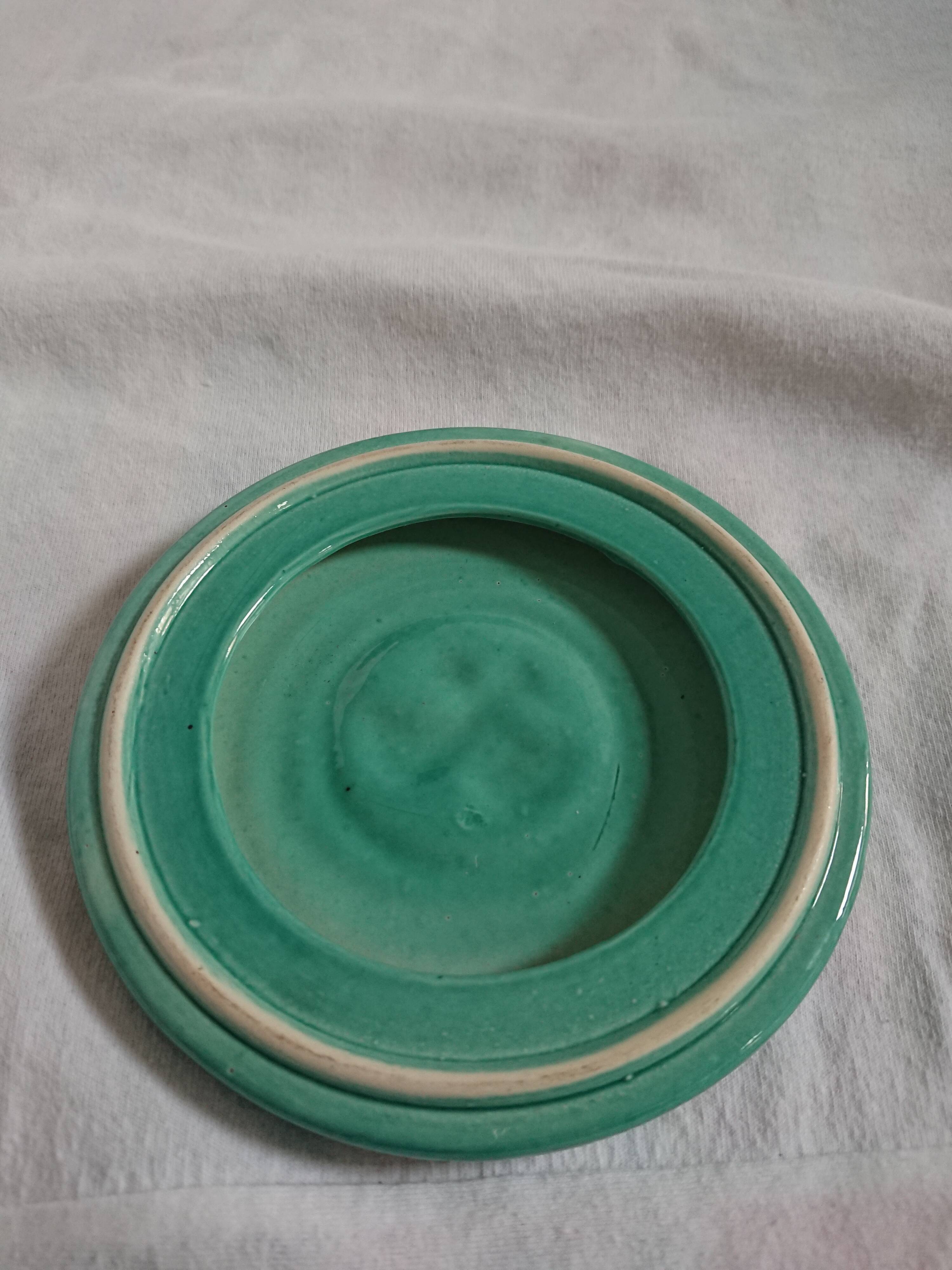 Vintage green bottle bottom