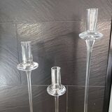 Glass candle holders