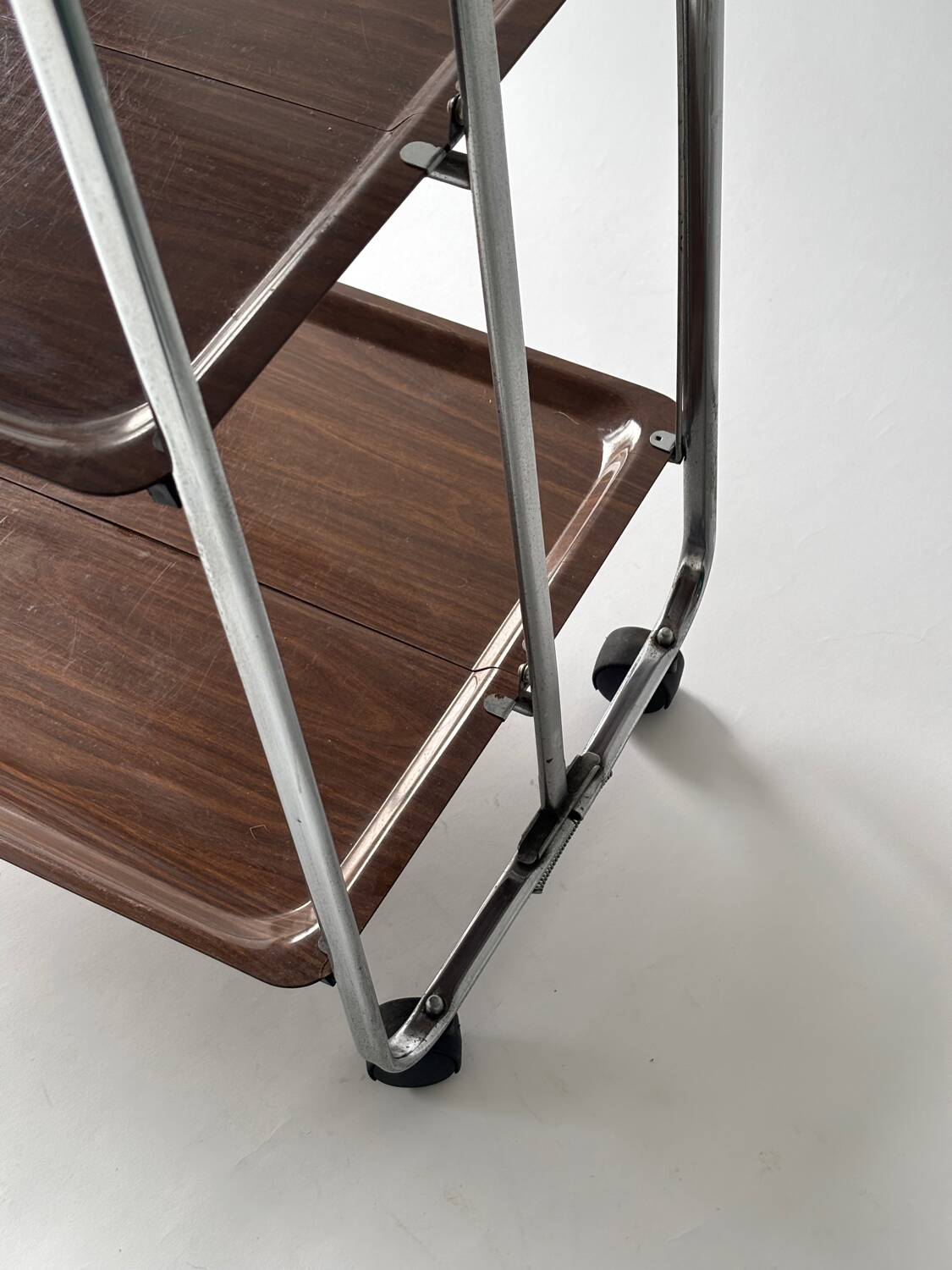 Mid-century folding dessert table, Germany 1970.