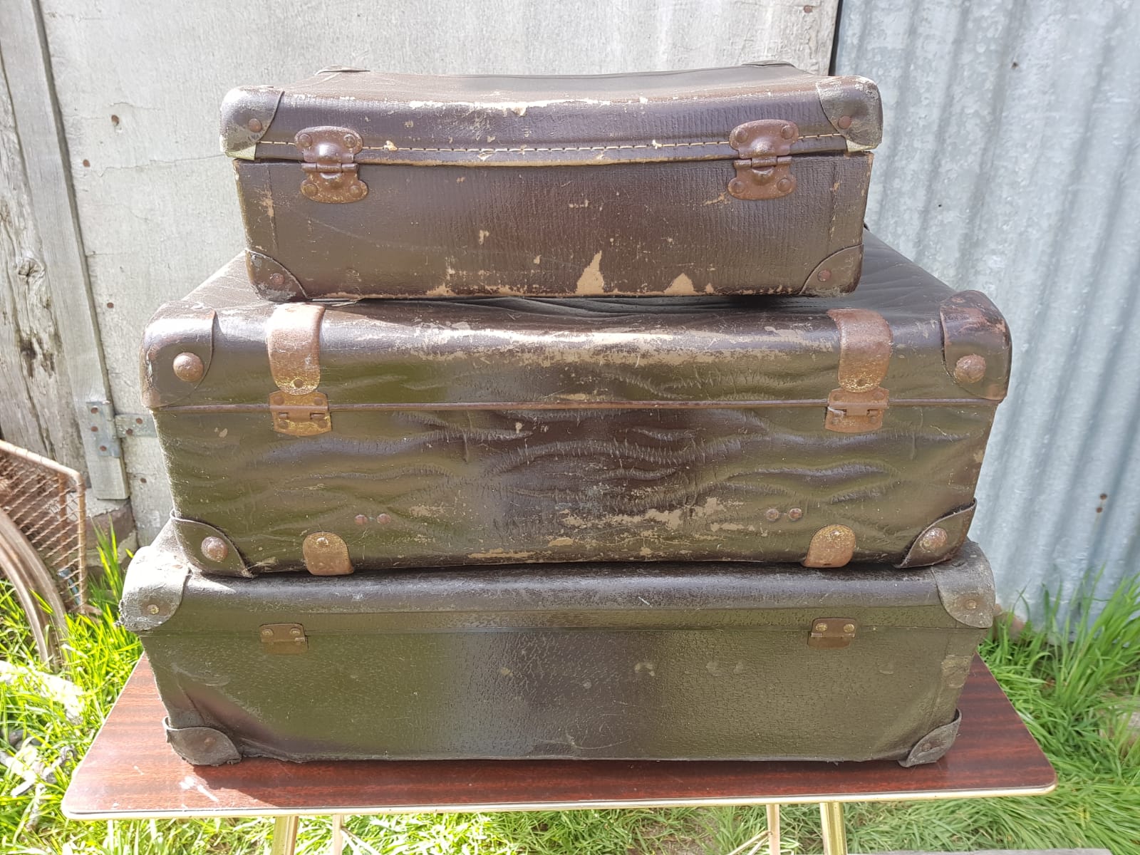 Series 3 Old Cartons Fibre Marron - Reinforcements - Vintage Anse