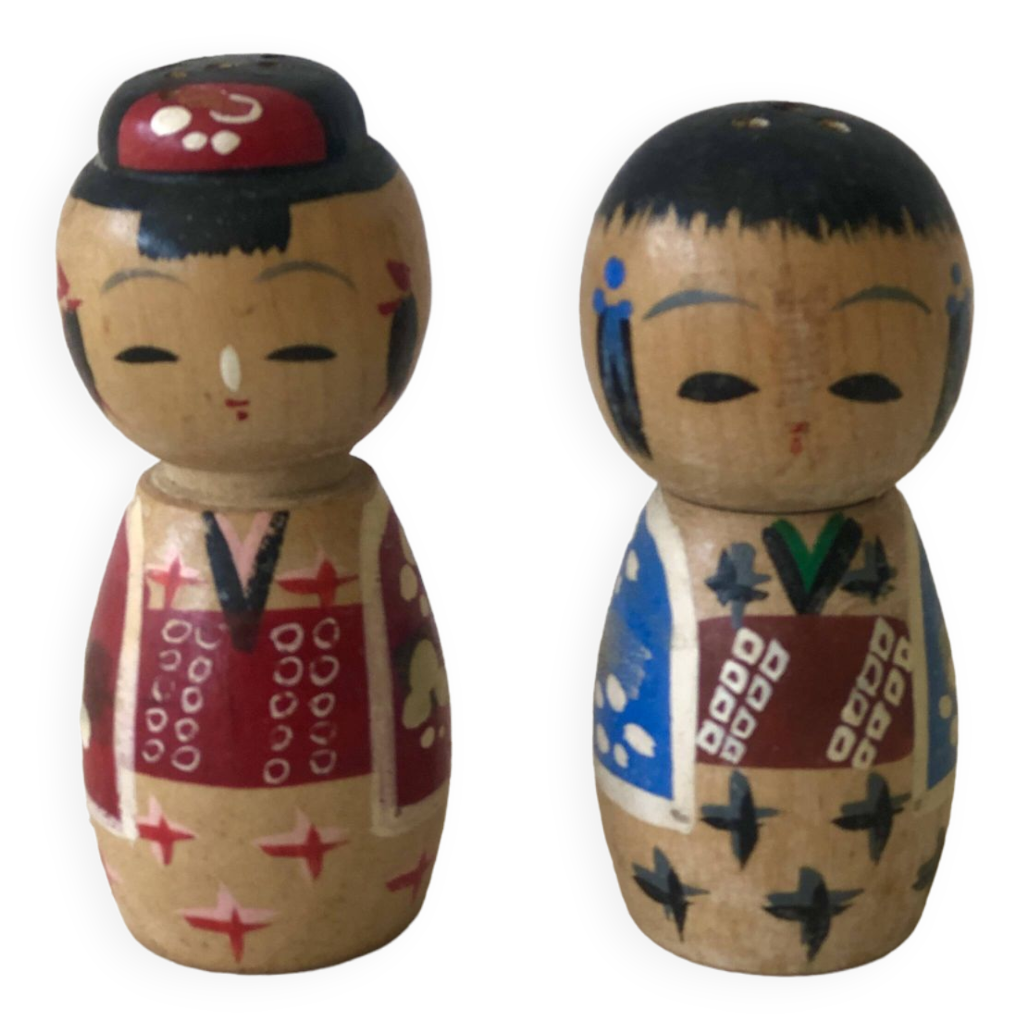 Salt and Pepper Kokeshi Dolls