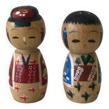 Salt and Pepper Kokeshi Dolls