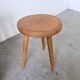 Golden oak tripod stool