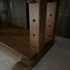 Vintage brutalist display cabinet