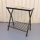 End of sofa abstract ceramic side table
