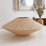 Woven rattan pendant light