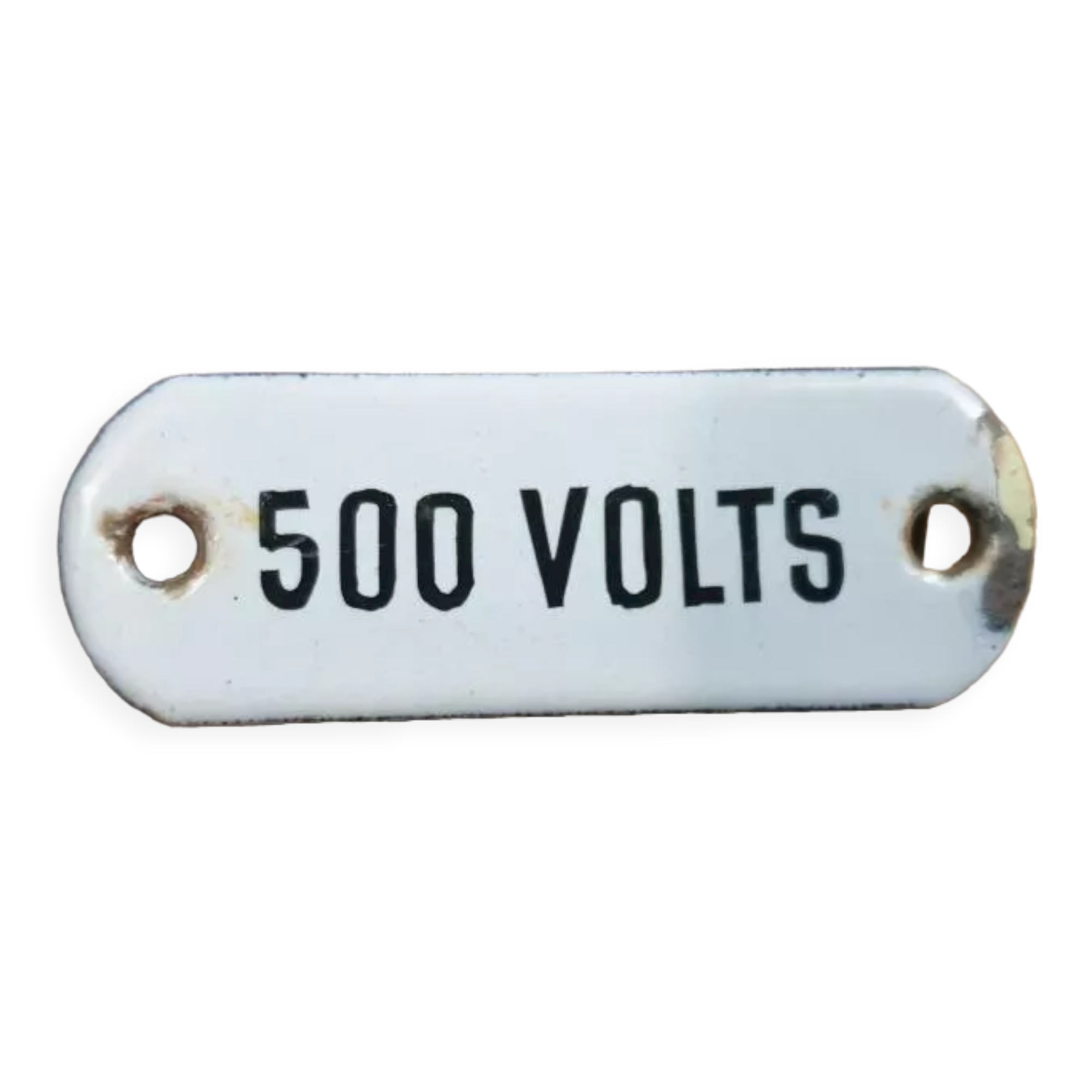 Industrial enamelled plate 500 V