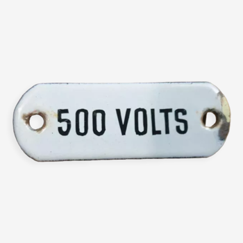 Industrial enamelled plate 500 V