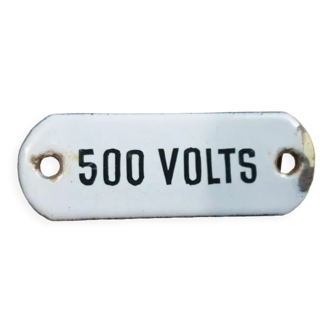 Industrial enamelled plate 500 V