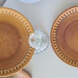 Vintage ceramic plate pair honey - Kera Vitral, Czechoslovakia