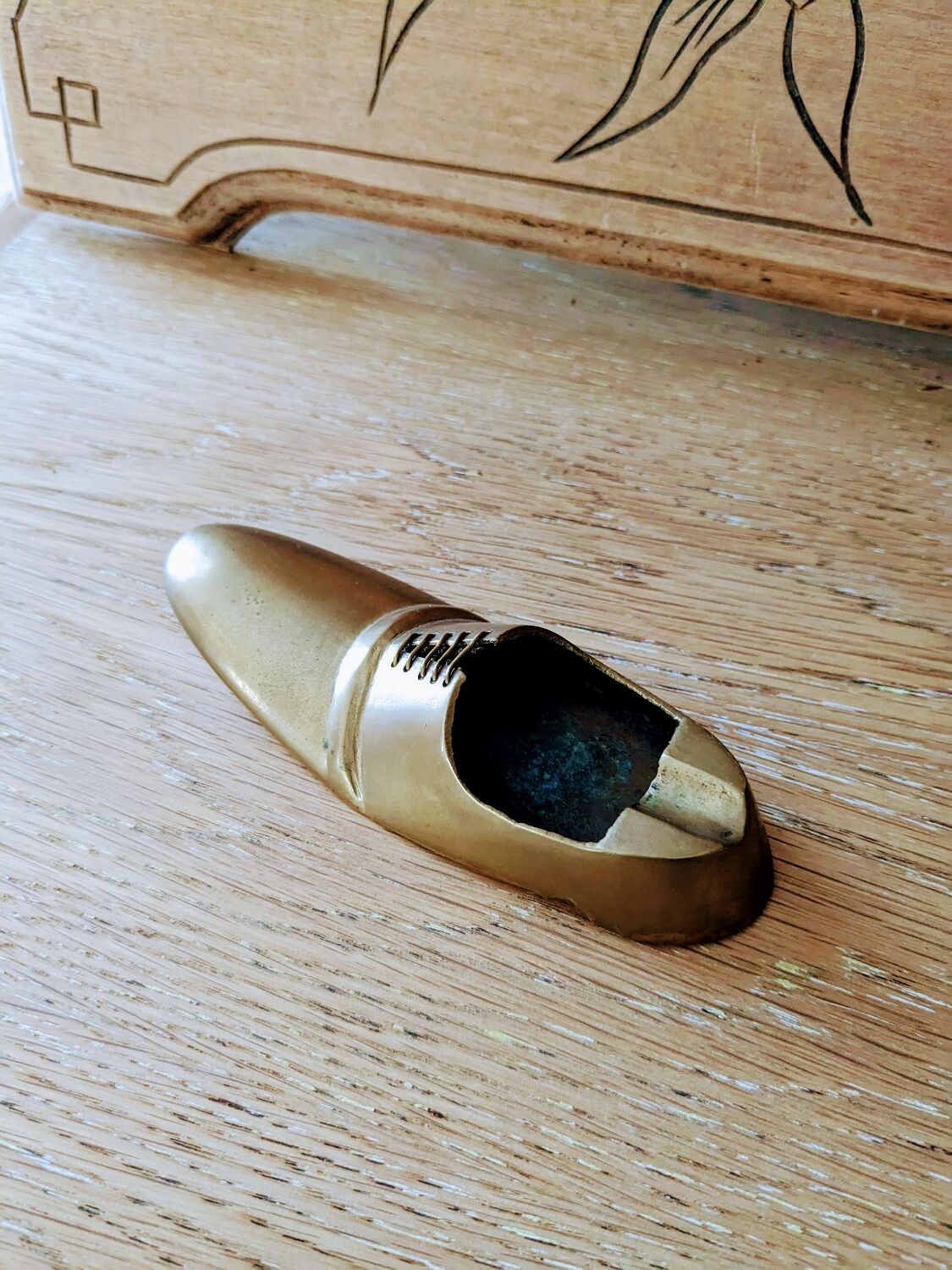 Vintage brass ashtray