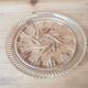 Round plate glass chiseled